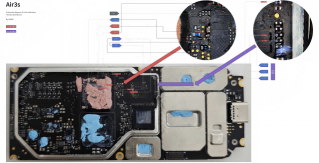 大疆AIR3S主板ISP飞线图