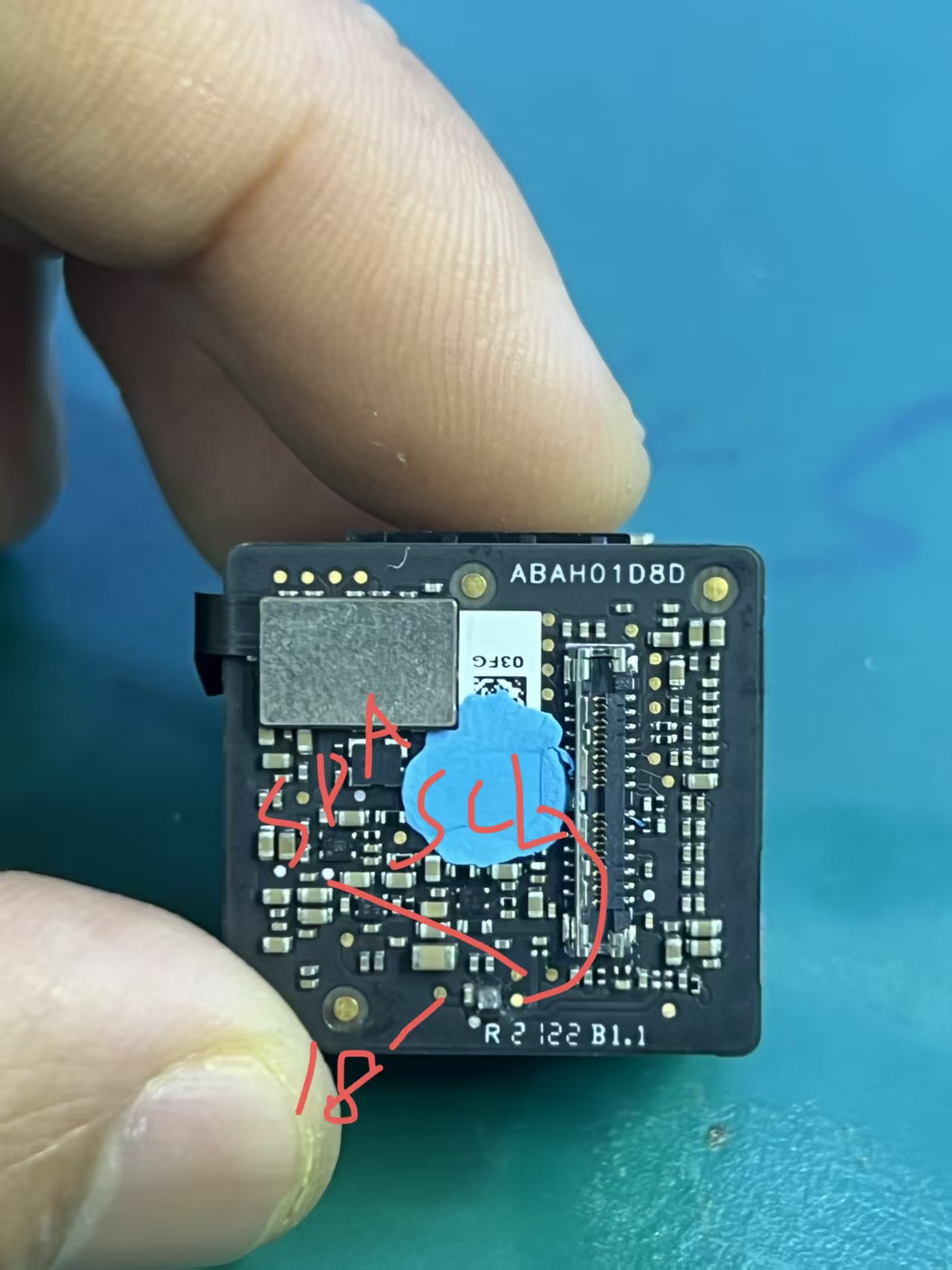 air2s镜头芯码片飞线图